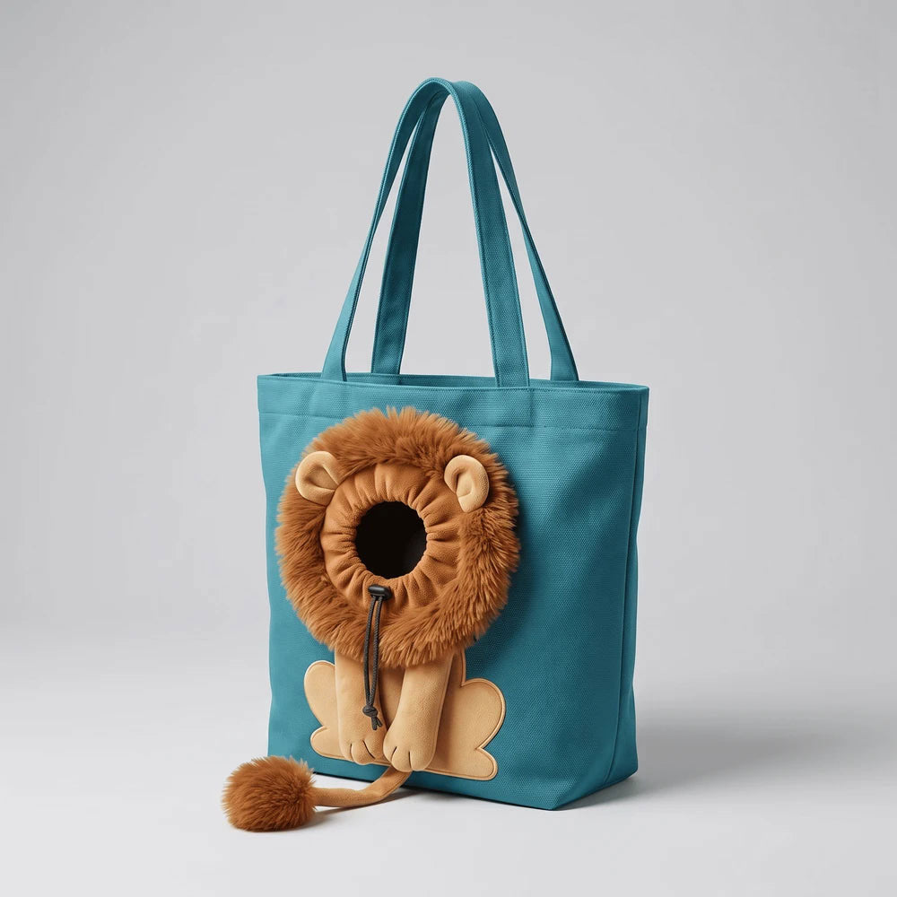 Lion Shaped Soft Cat & Dog Carrier Bag