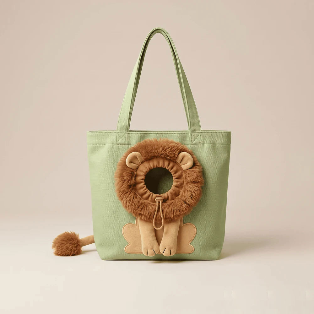 Lion Shaped Soft Cat & Dog Carrier Bag