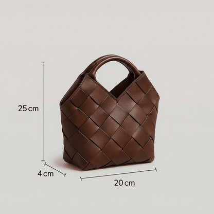 👜🧵DIY Woven Leather Bag Sewing Kit – Beginner-Friendly Handmade Handbag Kit