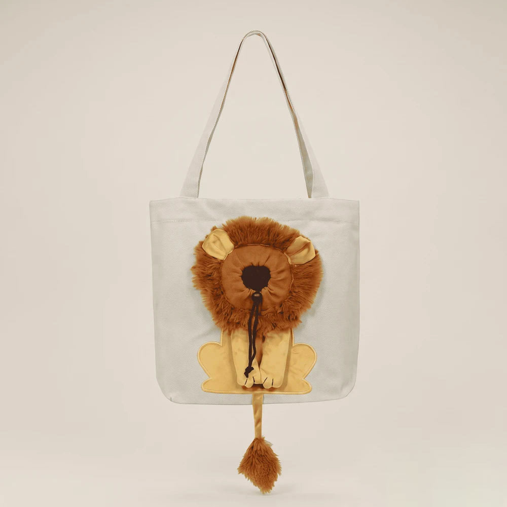 Lion Shaped Soft Cat & Dog Carrier Bag