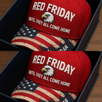 ❤️ R.E.D. Friday Veteran Embroidered Cap — Until They All Come Home