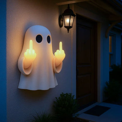 👻 Halloween Ghost Middle Finger Glow Night Light